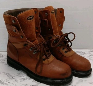 Wolverine W04217 Botas de Trabajo de Combate de Cuero Marrón con Cordones para Hombres Talla 11EW - Imagen 1 de 23