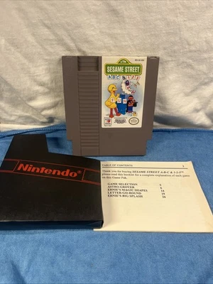 Vintage Nintendo NES Sesame Street ABC & 123-Cleaned, Tested & Working Free Ship - Image 1 of 4