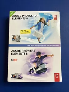 Adobe Photoshop Elements 8 & Adobe Premier Elements 8. CIB. NEW & SEALED. - Picture 1 of 11