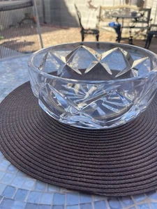 St Louis Elysee Clear Cut Crytal Round Bowl - Picture 1 of 6