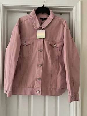 Chaqueta danim misguided manga larga talla US 10 rosa Foto 1 de 4