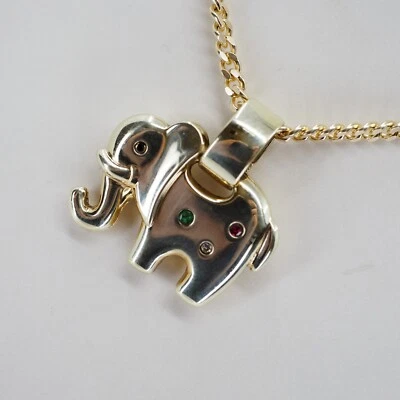 EXKLUSIVER BRILLANT-ANHÄNGER IN 585/-GOLD BRILLANT 0,01ct RUBIN,SAPHIR,SMARAGD - Bild 1 von 4