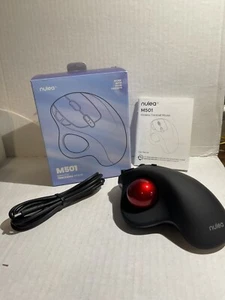 Nulea M501 Wireless Trackball Mouse, , Easy Thumb Control RED BALL - Afbeelding 1 van 6