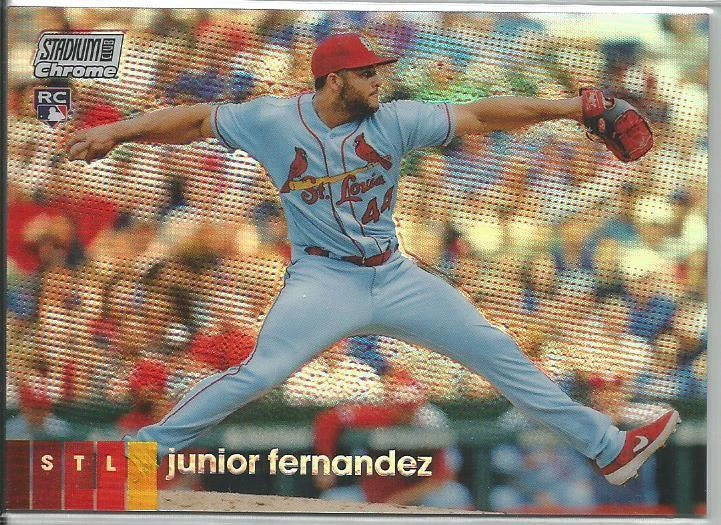Junior Fernandez 2020 Topps Stadium Club Chrome Rookie Card Refractor #105 - Image 1 of 2