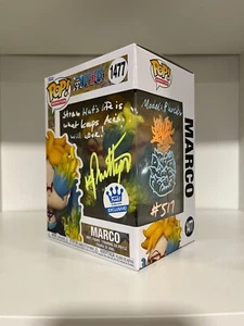 Funko Pop Marco 1477 One Piece Anime Animación Firmado Auto Funko Shop Blacklight - Imagen 1 de 9