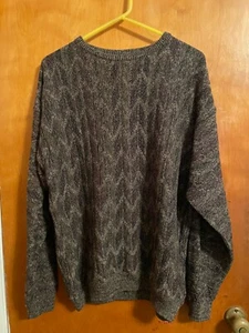 SAN MATEO ISLAND Mens Size L Multicolored Textured Crewneck Sweater Pullover - Picture 1 of 5
