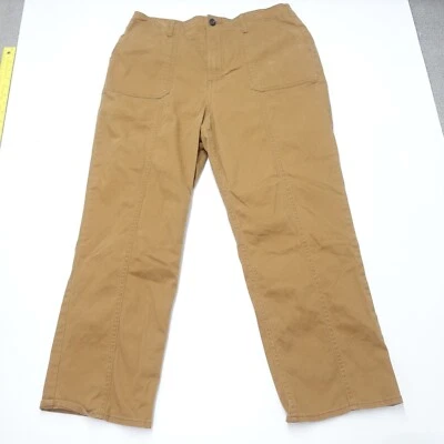 Vintage A.N.A A New Approach Pants Women 14 Brown High-Rise Straight Leg Zip Fly - Image 1 of 4