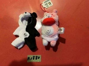 Super Danganronpa 2 Plüsch 2er Set FuRyu Monokuma Handpuppe und Monomi-chan - Bild 1 von 2