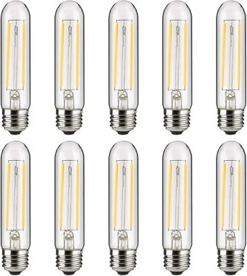 LED Filament T10 Tubular Light 2W, 25W, 160LM, E26, 120V, 90 CRI, 4000K, 10PK - Image 1 of 2