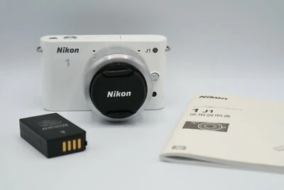 Nikon 1 J1 10.1MP Digital Camera - White(1NIKKOR 18.5mmm Lens) - Image 1 of 4