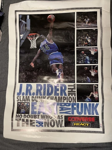 ISIAH RIDER - SLAM DUNK CHAMPION - CONVERSE - POSTER - NBA BASKETBALL Cover