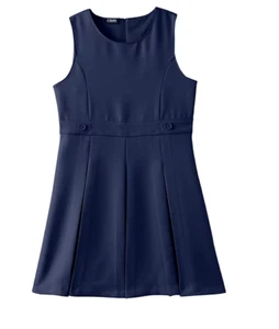 New $30 CHAPS Quality Girls Pleated Navy Jumper Approved Schoolwear Size: 12-14 - Picture 1 of 1