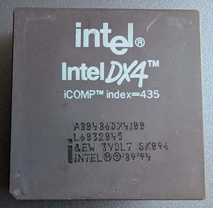 Intel i486 DX4 A80486DX4-100 Sockel/Socket PGA168 WriteBack!! - Photo 1/2