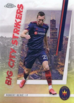 2021 TOPPS CHROME MLS  BIG CITY STRIKERS INSERT  ROBERT BERIC #12 - Image 1 of 2