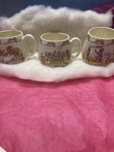 Royal Doulton Bunnykins set of three different ￼Bone China Handle Mugs Easter! - Picture 1 of 24