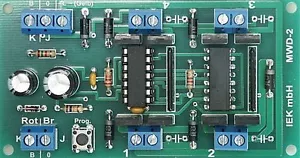 2- Pol Weichendecoder, 2 polige Antriebe, einspulig, DCC Standard digital, IEK - Bild 1 von 2