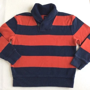 Boys Gap Kids Sz 8 Navy Red Stripe Sweater - Picture 1 of 5