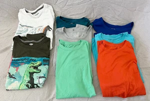 Old Navy & Wonder Nation Lot of 8 Boys T-Shirts Solid & Dinosaurs XL (14-16) - Picture 1 of 1