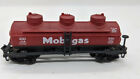Life-Like N-SCALE: MOBIL MOBILGAS WSRX #238 3-DOME TANK CAR, RED, VINTAGE