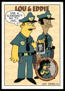1994 SkyBox The Simpsons #S3 Lou & Eddie Card GD-VG - Picture 1 of 2
