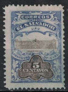 EL SALVADOR:1908 SC#O276 MH National Palace   AA435