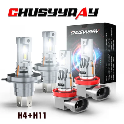 for Toyota Hiace 2006-2015 4x 6000K LED Headlight Hi/Lo Beam+Fog Light Bulbs Kit - Image 1 of 4