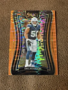 2024 Select Eric Kendricks Orange Hyper Prizm First Print Run 1/7 COWBOYS - Picture 1 of 2