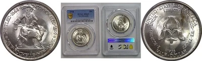 1938 50C New Rochelle Commemorative Half Dollar PCGS MS-65 - Image 1 of 3