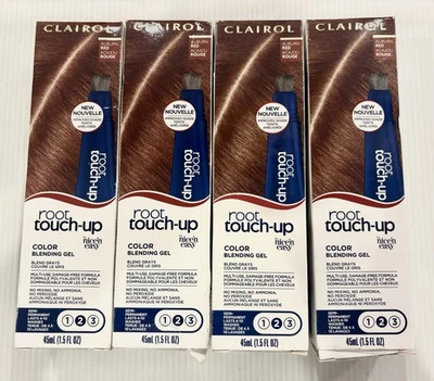 Lote de 4 Gel Mezclador Color Cabello Clairol Root Rojo Castaño Rojizo 1.5 Fl Oz Foto 1 de 3
