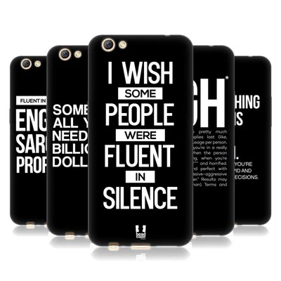 FUNDA Y PAPEL TAPIZ DE GEL SUAVE HEAD CASE DESIGNS CITAS ATREVIDAS PARA TELÉFONOS OPPO Foto 1 de 4