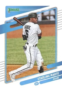 2021 Donruss #154b Starling Marte No space between ARI/MIA and 61 - Bild 1 von 2