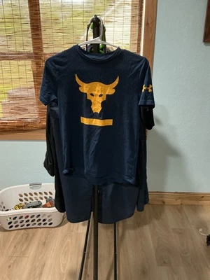 Under Armour UA Boy’s blue and yellow t-shirt youth medium  - Image 1 of 2