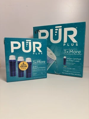 PUR Plus 7-Cup Water Pitcher 1 Lead-Reducing Filter + 3 Additional Filters - Image 1 of 4