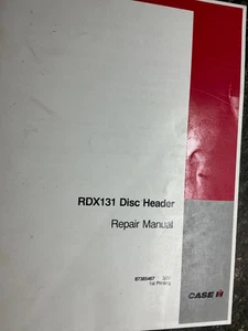 Case RDX131 Disc Header Repair Manual - Picture 1 of 3