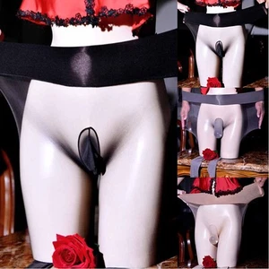 Men Ultra Thin Sheer Seamless Pantyhose High Glossy Stretchy Stockings Underwear - Bild 1 von 25