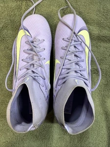Nike ZM Superfly 10 ACAD Purple Agate/Barely Volt Girls Soccer Shoes Size 8 - Picture 1 of 10
