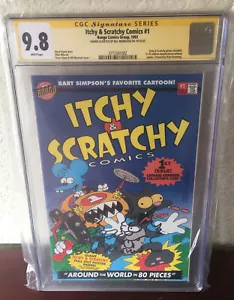 Itchy & Scratchy Comics #1 CGC 9.8 Sketched And Signed By Bill Morrison - Picture 1 of 3