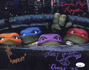 Feldman, Pais and Rist autographed signed inscribed 8x10 photo JSA COA TMNT - Picture 1 of 4