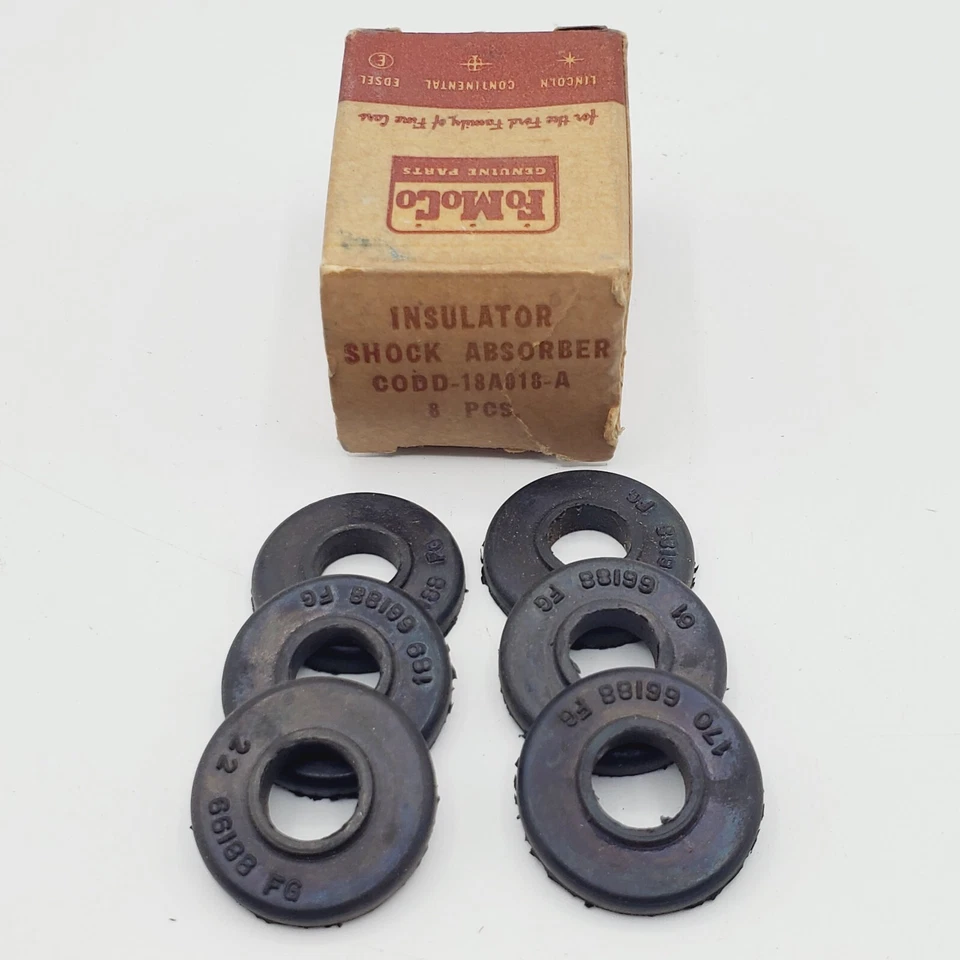 Pacote com 6 isoladores de choque Mercury Cougar 1965-1973 Ford Mustang 1967-1973 - Imagem 1 de 4