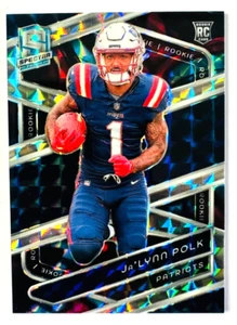 2024 Panini Spectra Ja'Lynn Polk Interstellar Prizm RC SP #/60 Patriots Rookie! - Picture 1 of 3