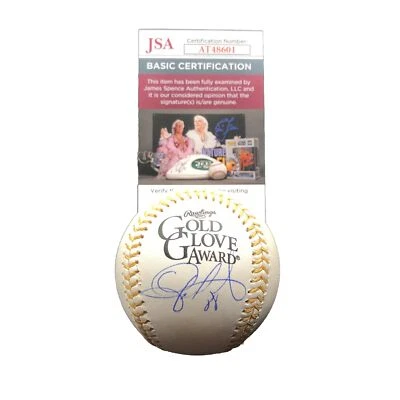 Guante de Oro Oficial Autógrafo Firmado por Gerardo Parra Logo Béisbol Certificado de Autenticidad JSA Foto 1 de 4