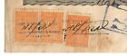 Judaica Palestine RARE Old Promissory Note wi3 Label Stamps With Map Otzar Haam