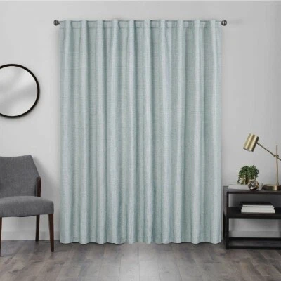 Eclipse Walken Seafom Rod Pocket Curtains One Single Panel 40 x 95  - Image 1 of 3