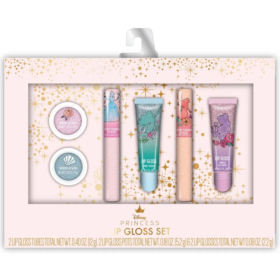 Disney Princess Lip Gloss Set of 6 pzas New - Image 1 of 1