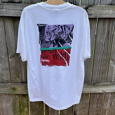 Vintage Nature Wild Discovery Tee Tiger Single Stitch Men’s XL - Image 1 of 4