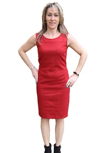 dress robe laine rouge M&F GIRBAUD bandogami TAILLE 42 fr 46i  NEUVE ÉTIQUETTE - Picture 1 of 4