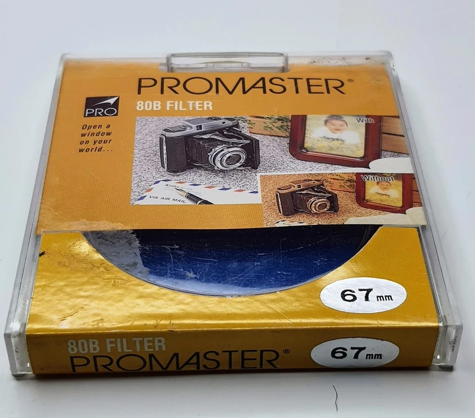 67mm Pro 80B Blue Glass Lens filter 80 B Japan Coated 67 mm Conversion 80 B 67 - Image 1 of 4