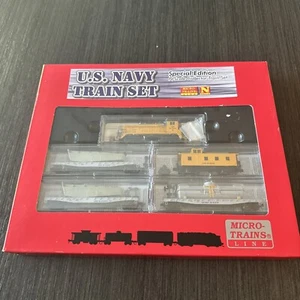 N Micro-trains Special Edition US Navy Train Set nuovo scatola aperta - Foto 1 di 11