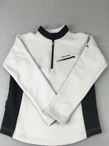 Kolping Sweater Youth Kids Medium Gray Black Half Zip Winter Sport Power X Dry - Picture 1 of 10