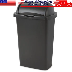 Roll Top Papierkorb 13 Gallonen Kunststoff Küche Mülleimer leicht zu öffnen Mülleimer - Bild 1 von 7